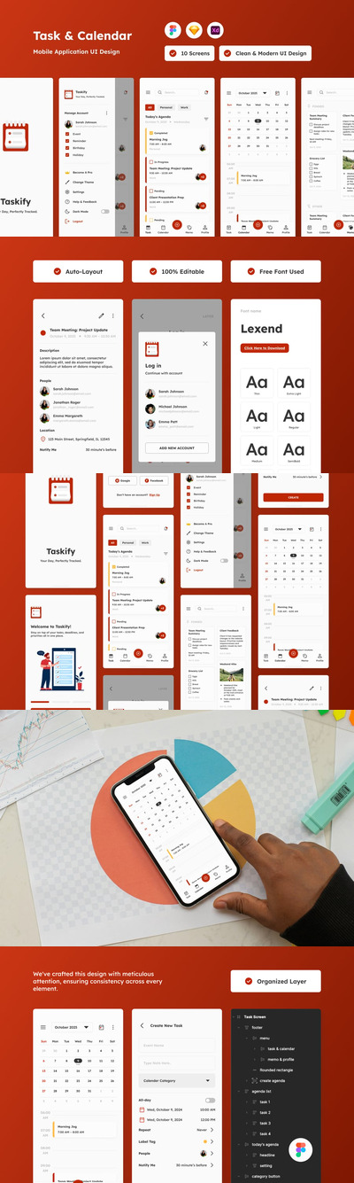 Taskify – 任务和日历移动应用