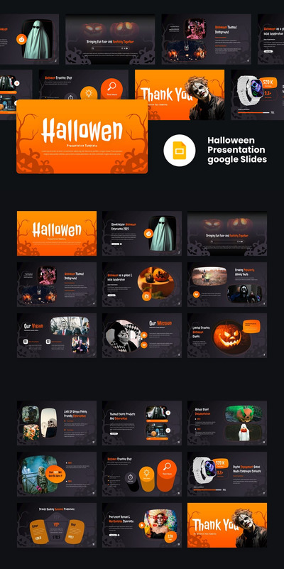 万圣节谷歌幻灯片演示文稿