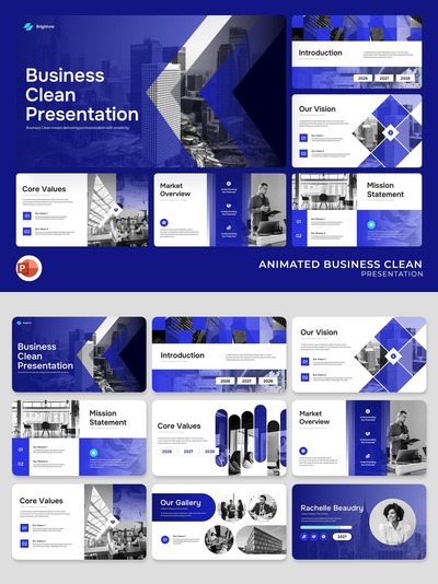 商务简洁动画 PowerPoint