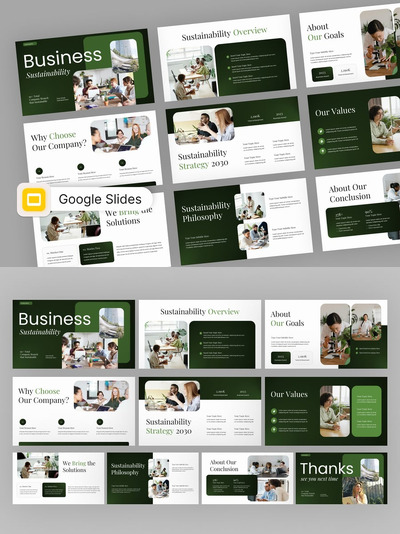商业可持续性谷歌幻灯片模板