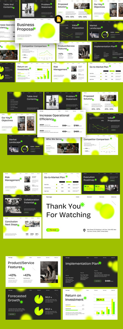 商业计划书（谷歌幻灯片）