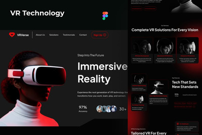 VR技术落地页