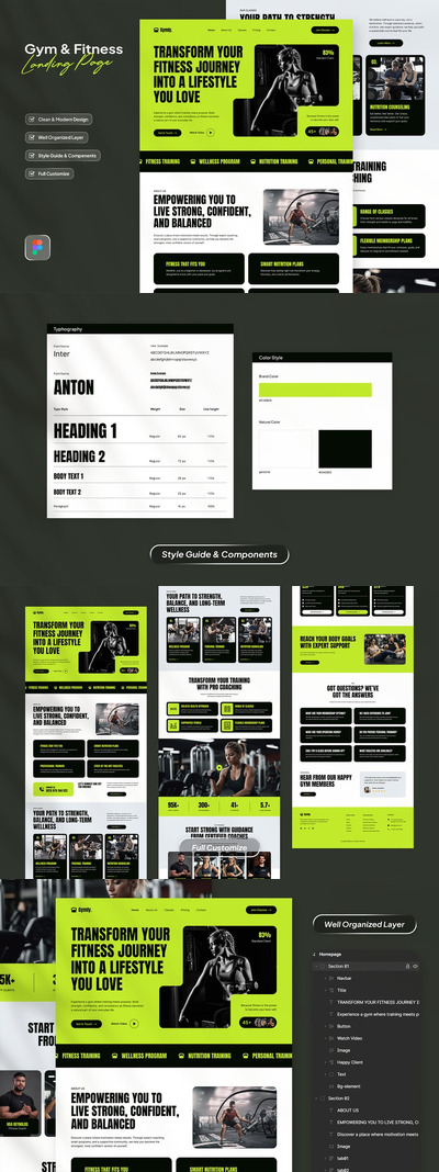 健身房和健身登陆页面 – Gymly