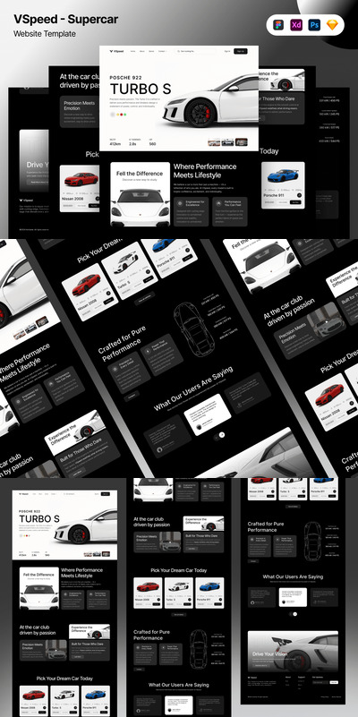 VSpeed – 现代超级跑车网站