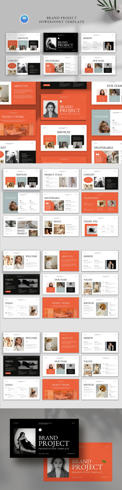 品牌项目演示主题演讲模板