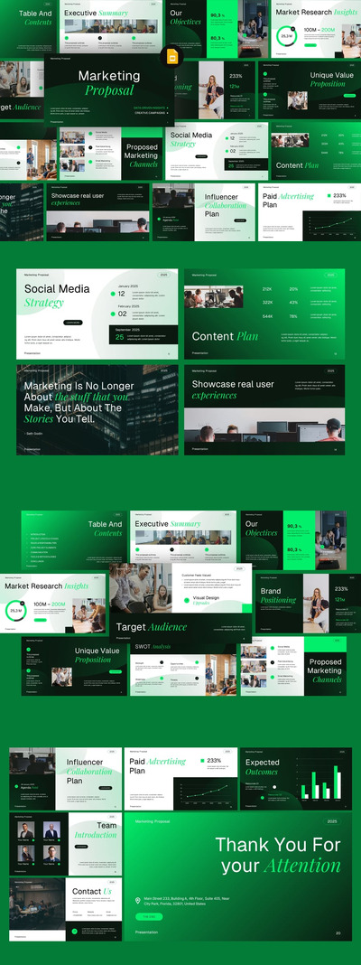 市场营销提案（谷歌幻灯片）