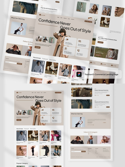 时尚电商落地页