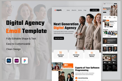 网络机构电子邮件简报模板