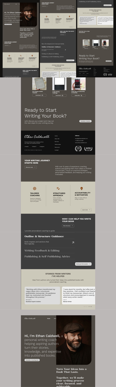 写作教练着陆页模板