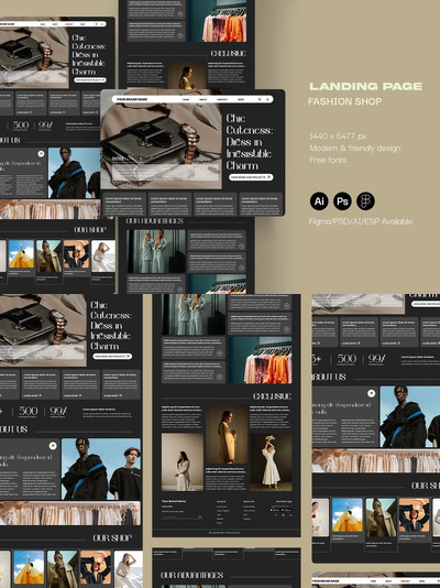 时尚商店网站首页