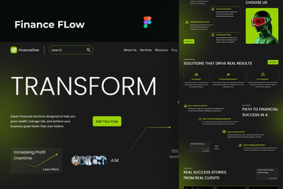 金融企业着陆页