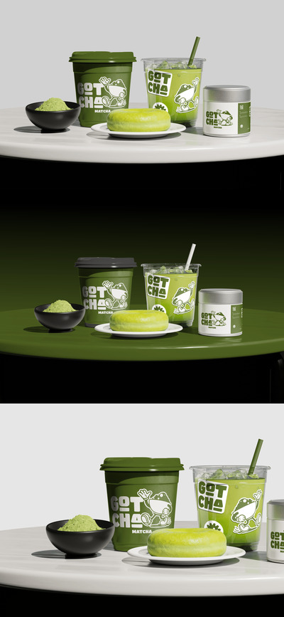 高质量抹茶品牌模型