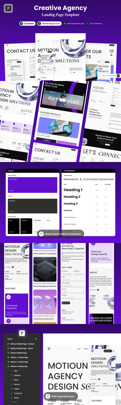 Motioun – 创意机构登陆页面