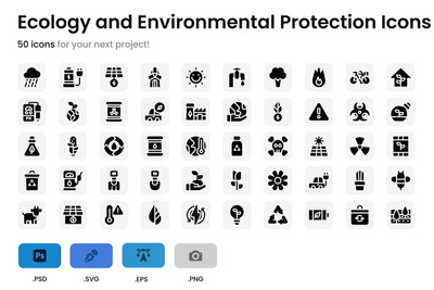 生态与环境保护图标