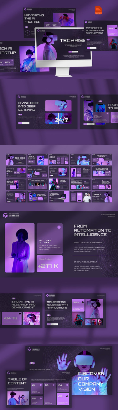 Techrise 人工智能 – AI PowerPoint