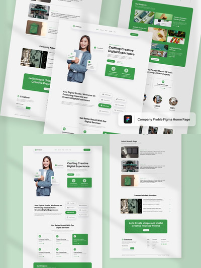清洁代理公司简介 Figma主页
