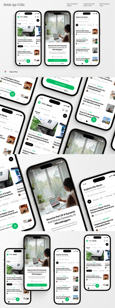微博及社区移动应用UI套件