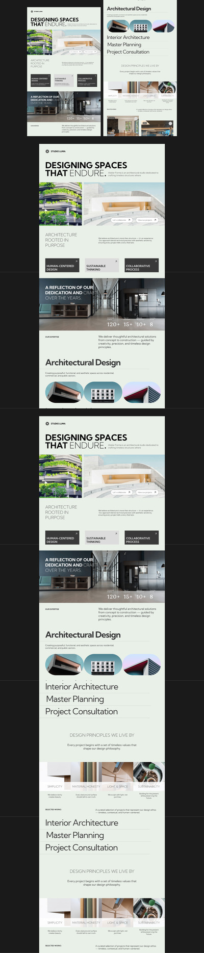 建筑 Luma Studio 登陆页面模板