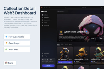 Web3 集合详情页面仪表板 – Eclipse
