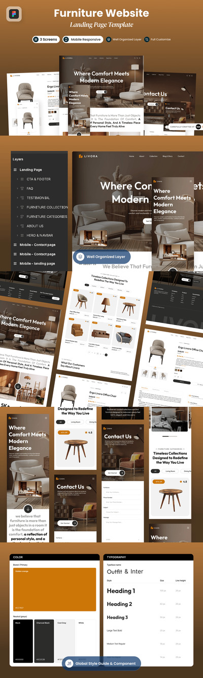 Livora – 家具产品落地页