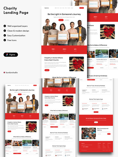 慈善机构着陆页