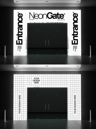 霓虹灯入口大门模型