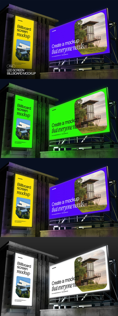 LED屏幕广告牌模型