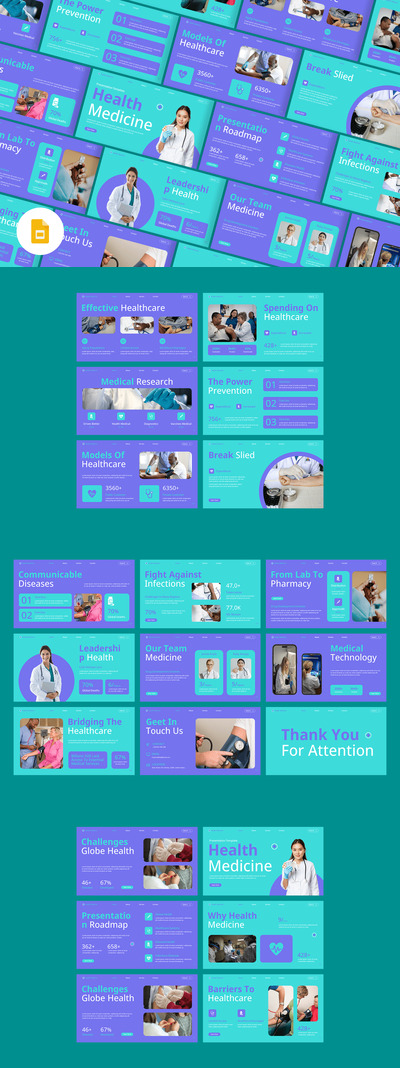 健康医学谷歌幻灯片