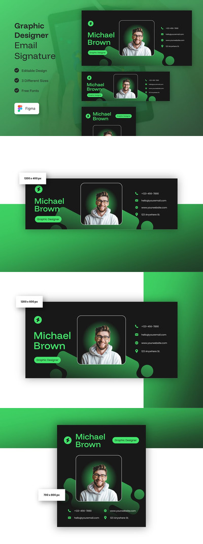 平面设计师电子邮件签名