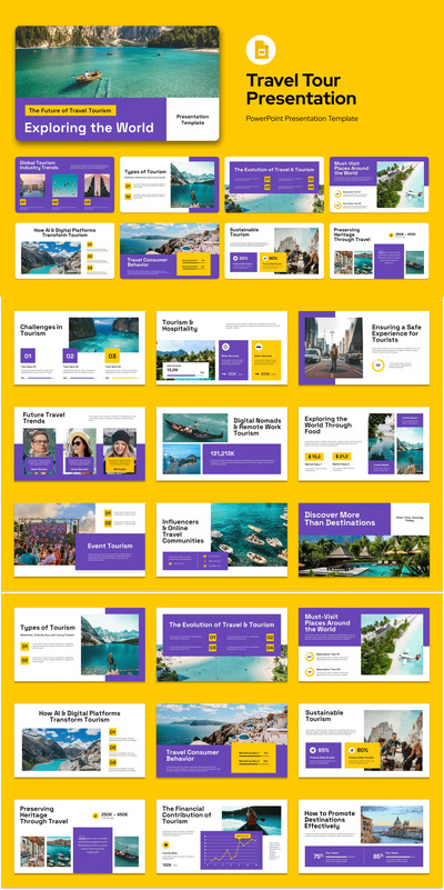 旅游模拟 Google 幻灯片