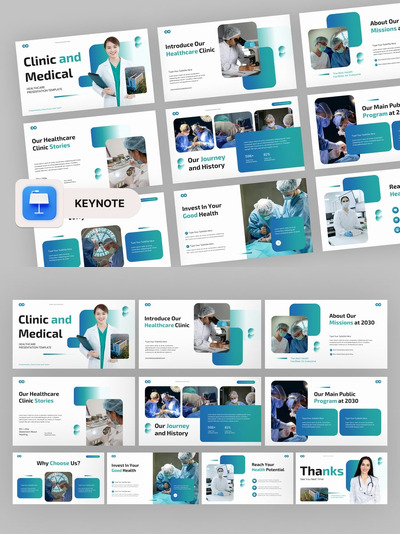 诊所和医学主题演讲模板