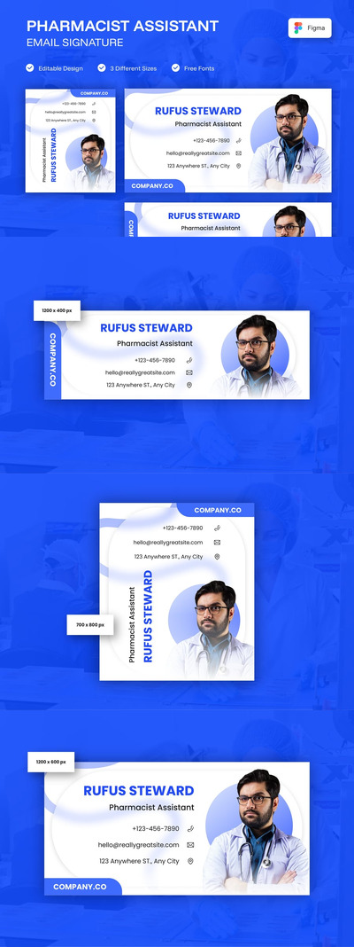 药剂师助理电子邮件签名