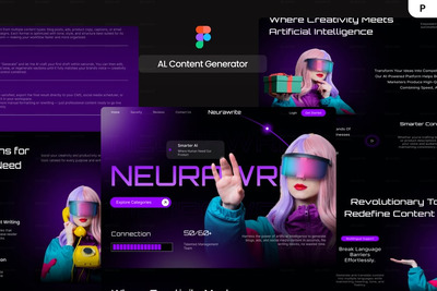 AI内容生成器登陆页面