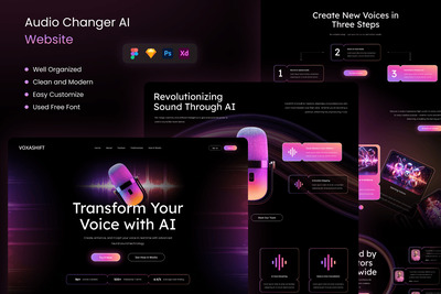 VoxaShift – 音频转换器 AI 网站