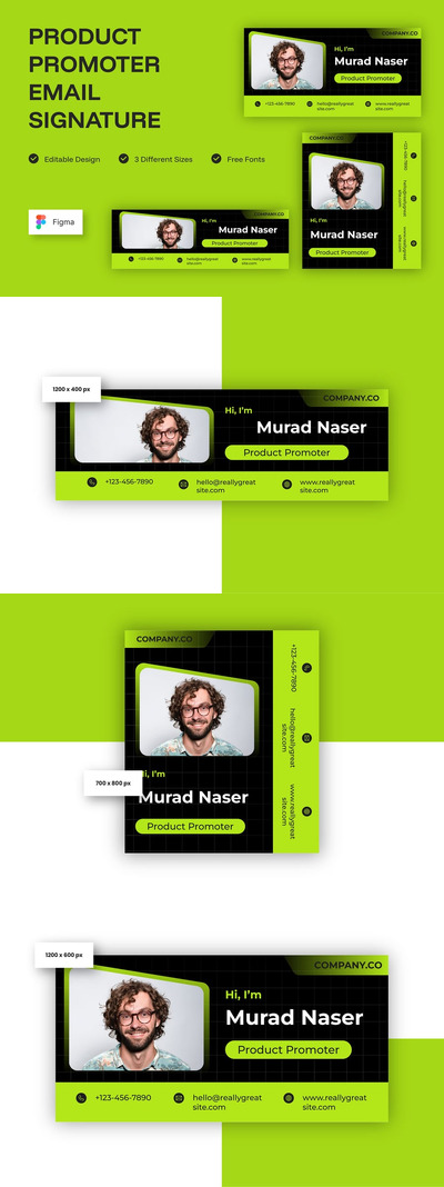 产品推广员电子邮件签名