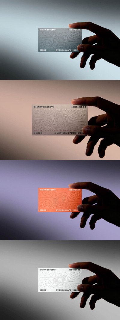 手持名片模型