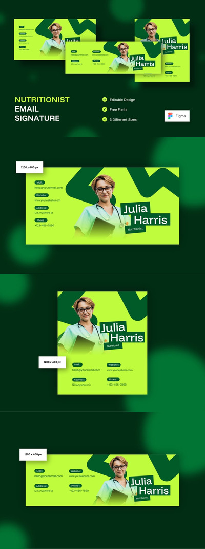 营养师电子邮件签名