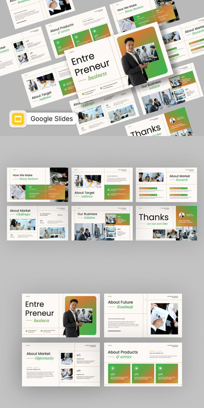 Venturex 企业家商业 Google 幻灯片