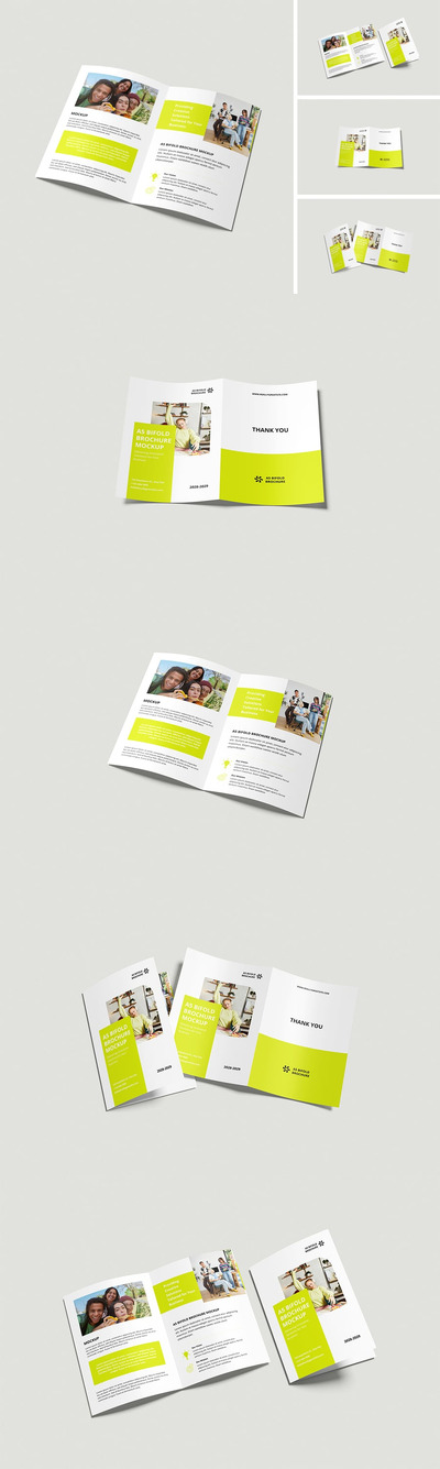 A5双折页宣传册样机