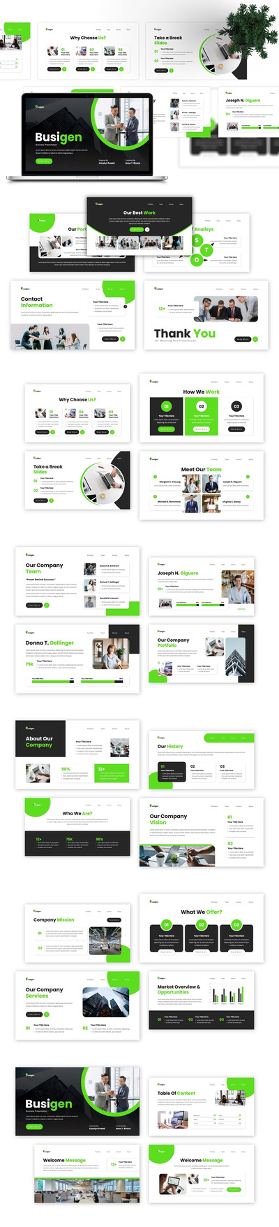Busigen – 商业主题演讲模板