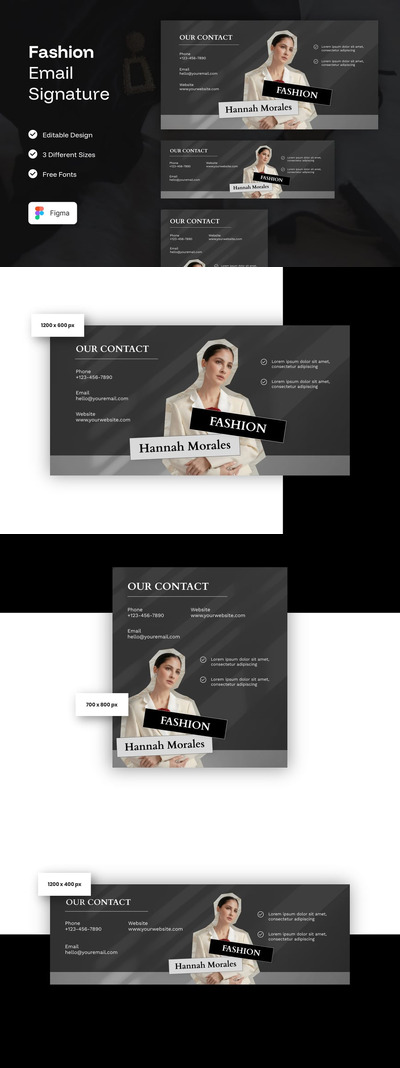 时尚电子邮件签名