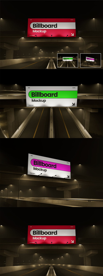 高速公路广告牌模型