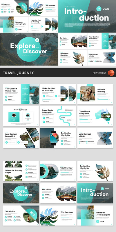 旅行旅程 PowerPoint