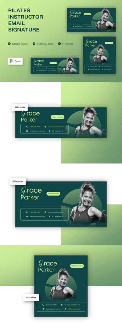 普拉提教练电子邮件签名