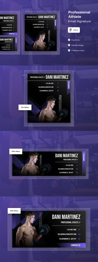 职业运动员电子邮件签名