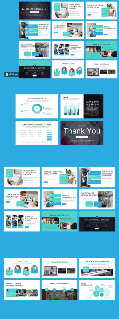 医疗商业谷歌幻灯片