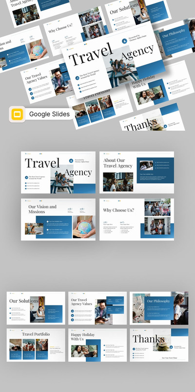 旅行社简介演示文稿（谷歌幻灯片）