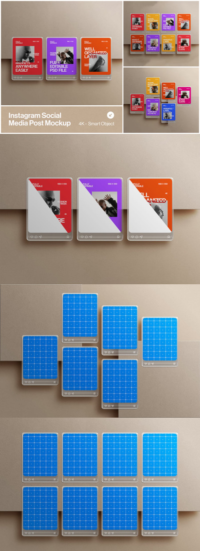 Instagram社交媒体帖子模板集