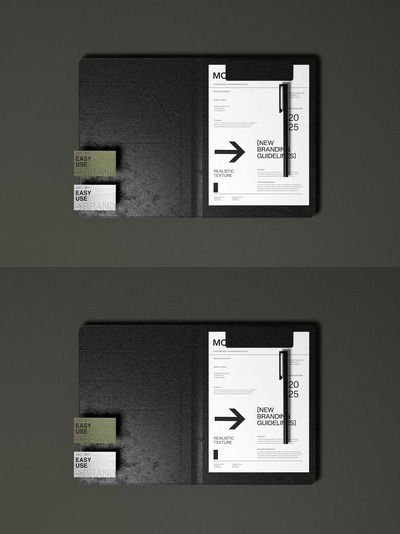 文具文件夹和文件模型模板