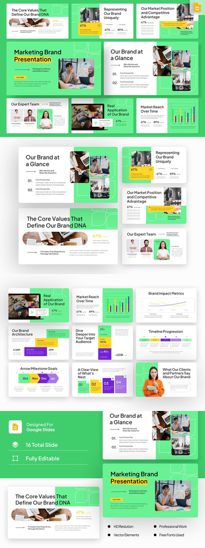 品牌营销 – Google 幻灯片模板